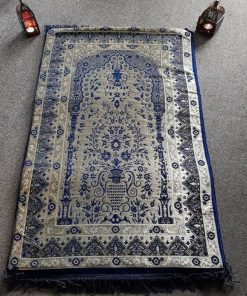 Alternative view of Sundus Comfortable Prayer Mat Blue