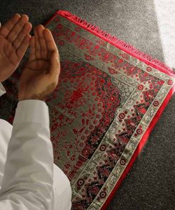 Alternative view of Sundus Comfortable Prayer Mat-Red