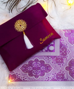 Prayer Rug With Pouch - Magenta