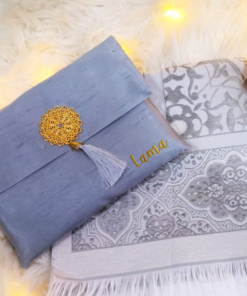 Prayer Rug With Pouch - Grey