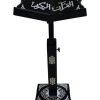 Sundus Adjustable Wooden Quran Stand - Black with Silver Design