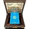 Wooden Quran Box + Light Blue Rainbow Quran 12*17 cm
