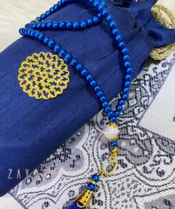 Prayer Rug With Pouch And Matching Tasbeeh – Blue