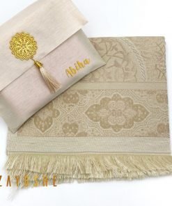 Alternative view of Prayer Rug With Pouch - Creme