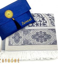 Alternative view of Prayer Rug With Pouch - Midnight Blue