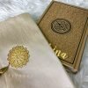 Rainbow Quran With Pouch - Gold