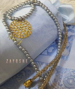 Prayer Rug With Pouch And Matching Tasbeeh - Light Blue