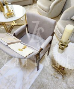 Alternative view of Modern Muslim Prayer Chair-Beige