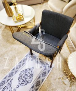 Alternative view of Modern Muslim Prayer Chair-Grey
