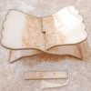 Premium Resin Quran Stand and Bookmark-Off white
