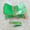 Premium Resin Quran Stand and Bookmark-Green