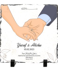 Personalized Wedding Rock Slate