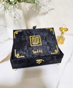 Luxurious Islamic Gift Box with Personalization-Black