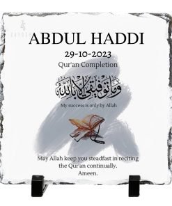 Personalized Quran Completion Rock Slate For Him