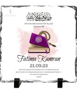 Personalized Quran Completion Rock Slate For Her