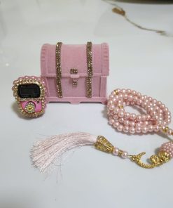 Chest Gift Box with Digital Counter and Tasbeeh-Pink