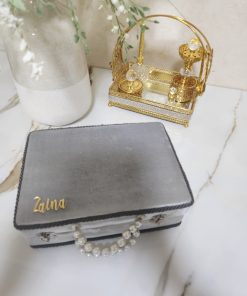 Grey Velvet Islamic Gift Set
