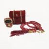 Chest Gift Box with Digital Counter and Tasbeeh-Maroon