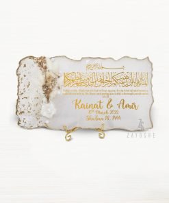 Personalized Wedding Resin Frame with Couple Names