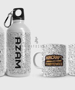 Aircraft Maintenance Water Bottle & Mug Set