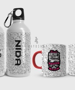 Airplane Mechanics Water Bottle & Mug Set