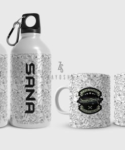 Aircraft Pilot Engineer Water Bottle & Mug Set