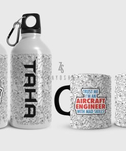 Aircraft Engineer Water Bottle & Mug Set
