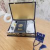 Exclusive Islamic Gift Set with Rainbow Quran For Her - Blue