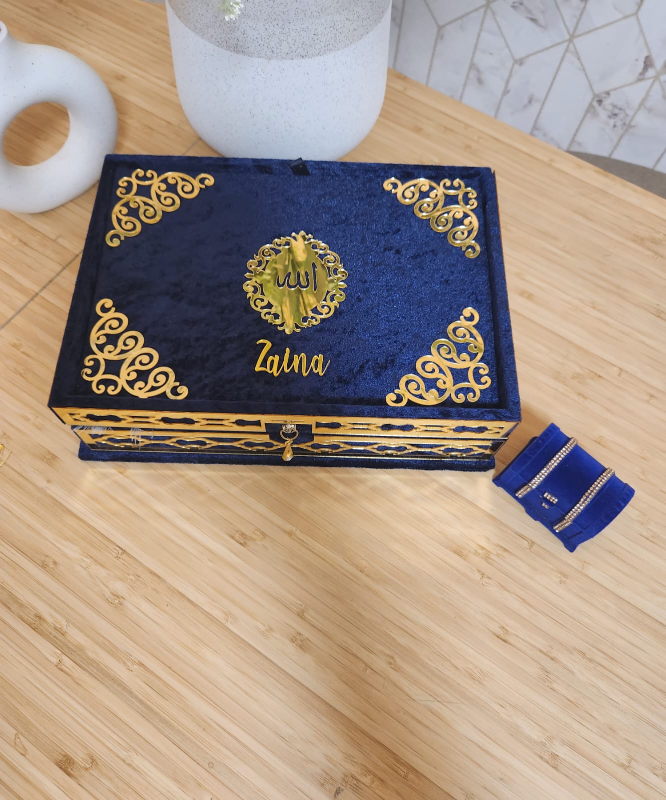 Exclusive Islamic Gift Set with Rainbow Quran For Her - Blue - Image 5