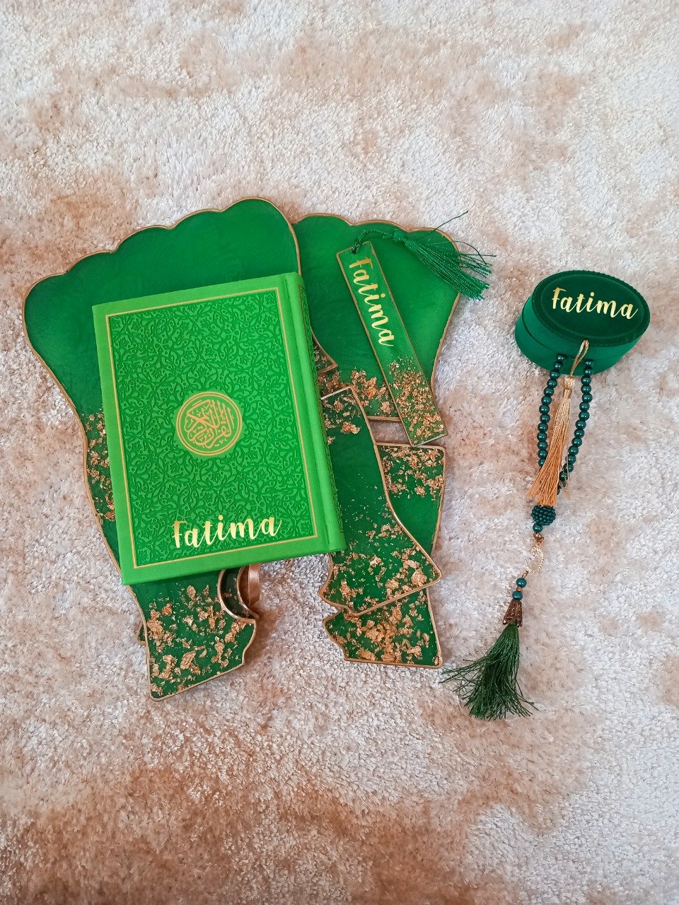 Personalized-Quran-Stand-Premium-Bundle-green