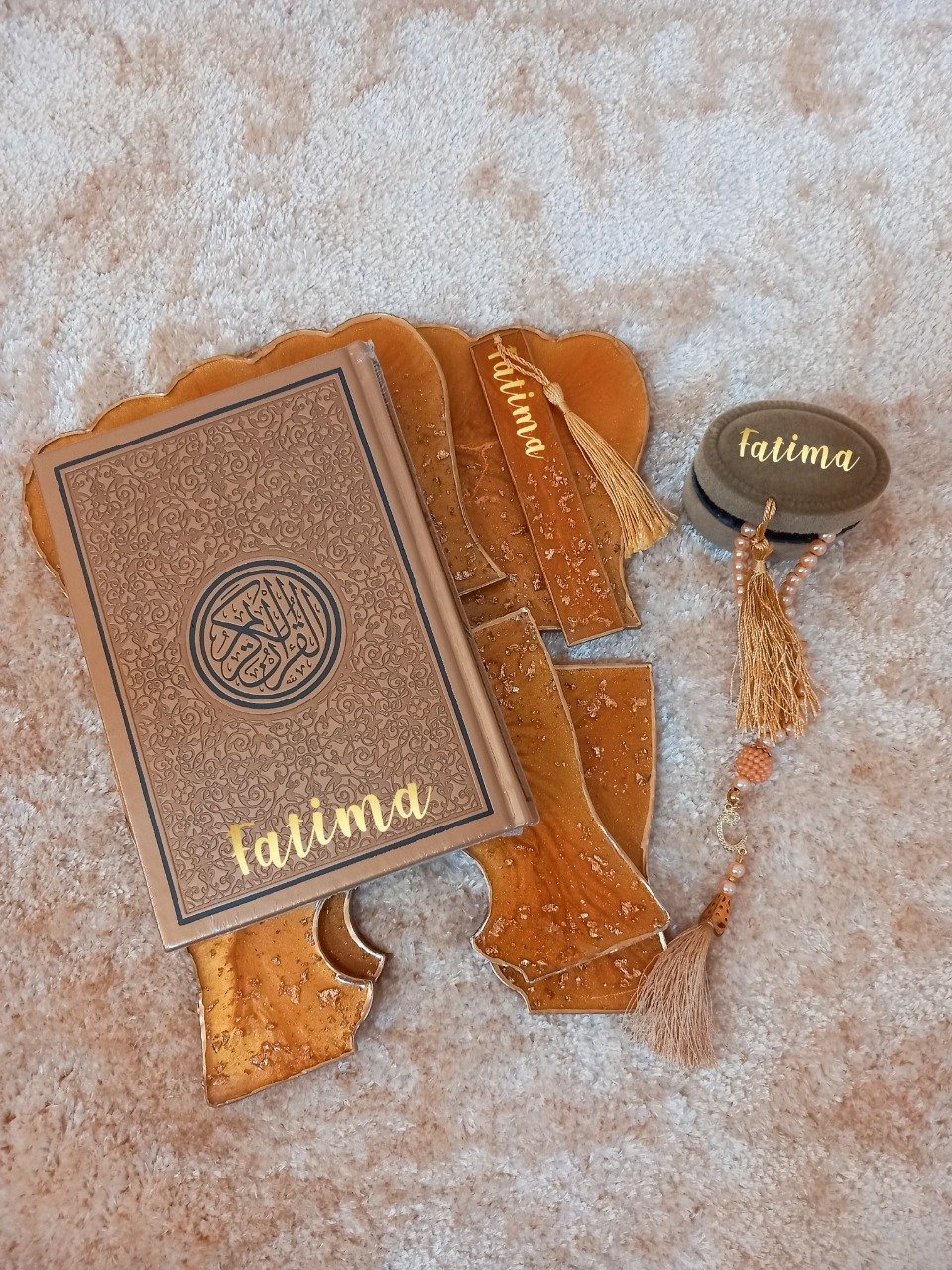 Personalized-Quran-Stand-Premium-Bundle-orange