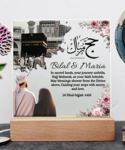 Personalized Acrylic Night Light Lamp For Couples