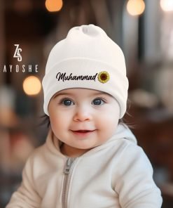 Custom Baby Name Newborn Cap 3