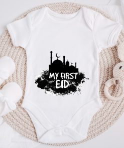 My First Eid Baby Romper White