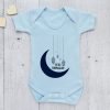 My First Ramazan Baby Romper blue
