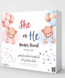 She Or He Gender Reveal Gift Box