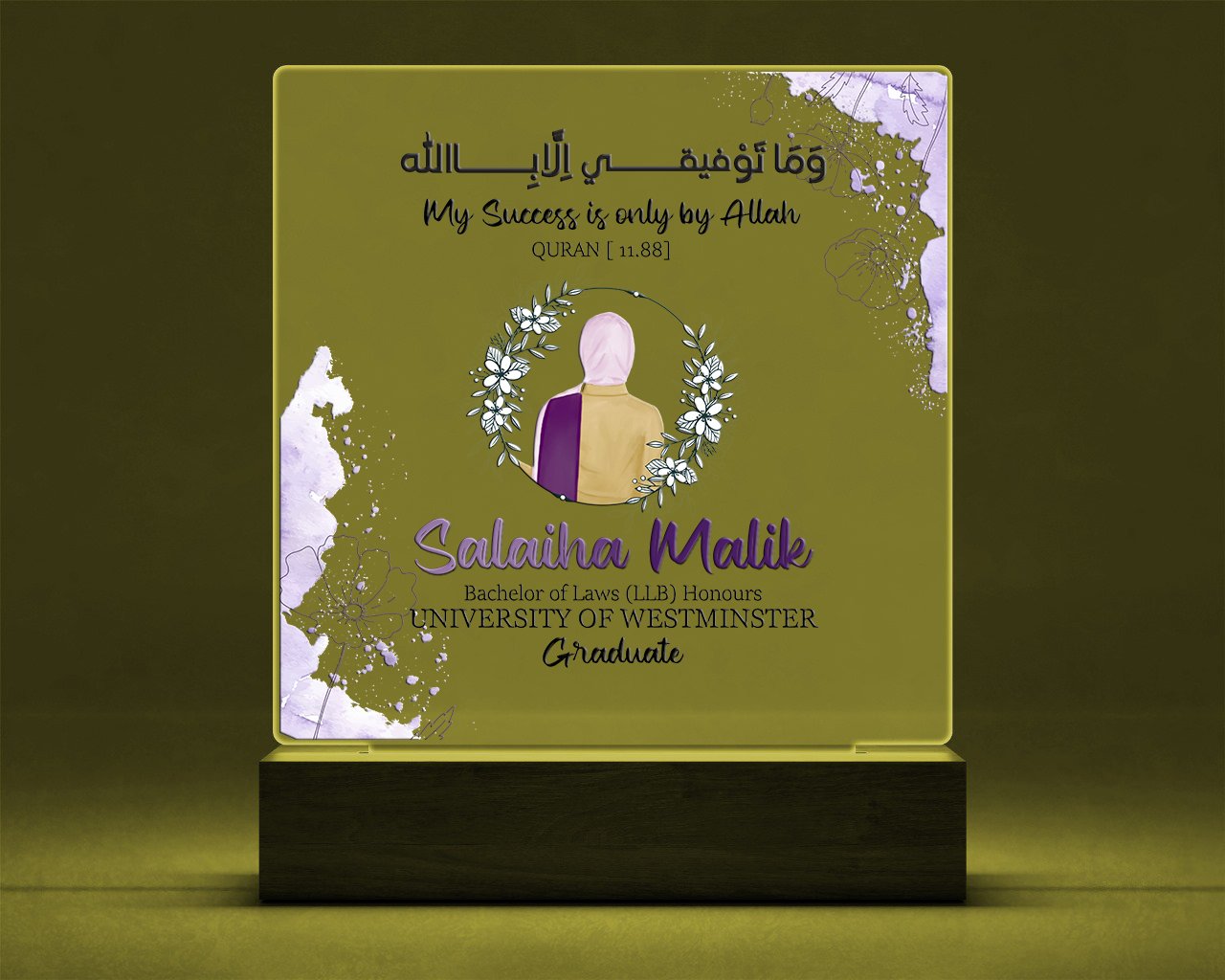 Custom Graduation Gift Night Lamp - Image 3