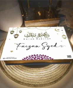 Personalized Umrah Mubarak Chocolate Box