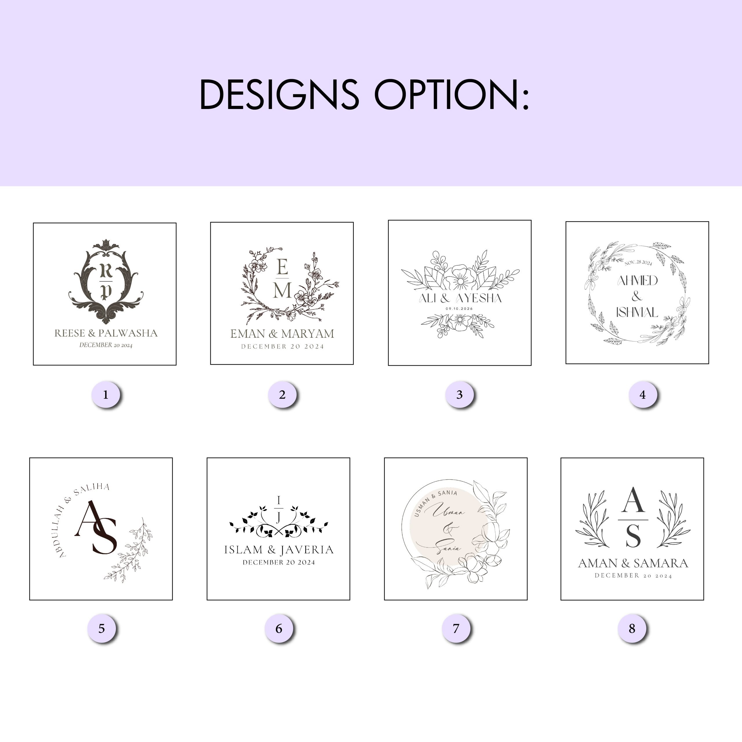 Wedding Acrylic Designs