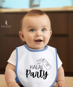 Halal Party baby boy bib
