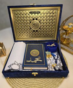 Luxurious Islamic Gift Box with Personalization - Blue