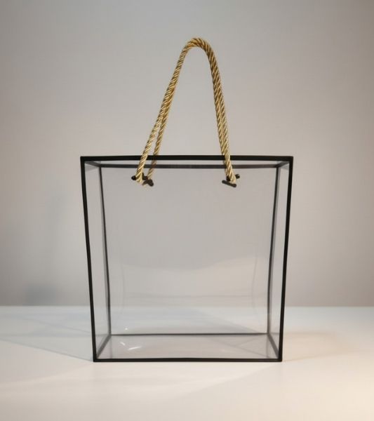 Transparent-PVC-Hamper-Bag-with-Black-Border Transparent-PVC-Hamper-Bag-with-Black-Border