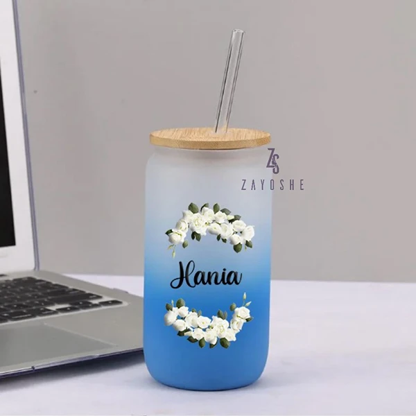 Frosted Custom Can Glass16oz