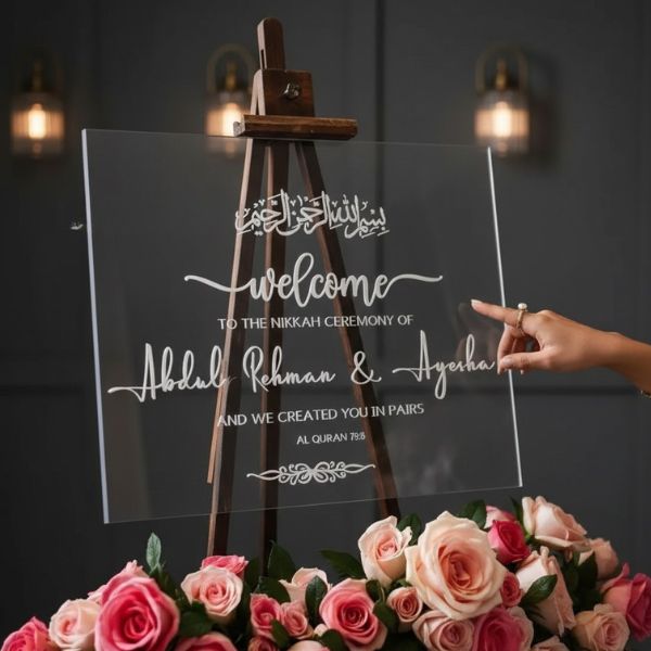 Nikkah-Welcome-Acrylic-Sign-Board-2 Nikkah-Welcome-Acrylic-Sign-Board-2