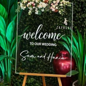 Personalised Arcylic Welcome Board Signage