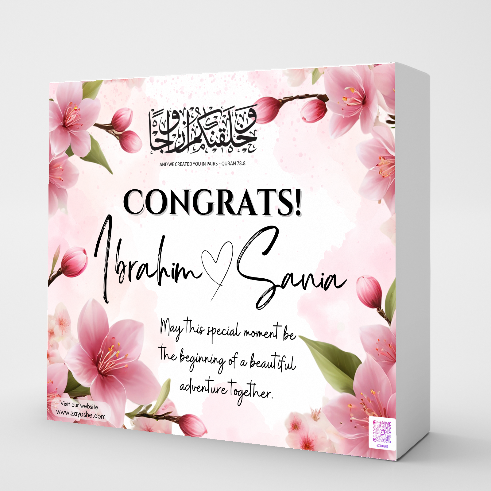 Personalized Engagement Gift Box