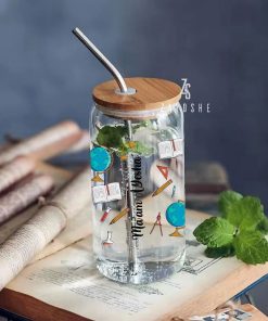 Alternative view of Teacher Custom Glass Cup 16oz