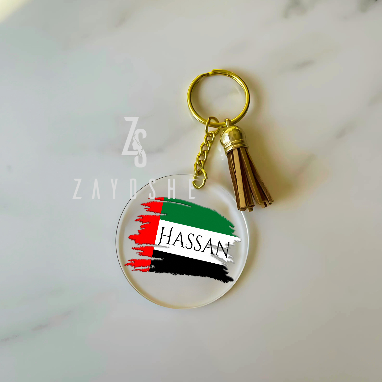 Custom UAE National Day Acrylic Keychain