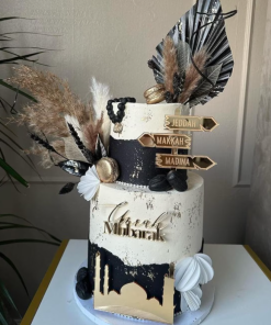 Umrah Mubarak Cake Topper and Charm Set