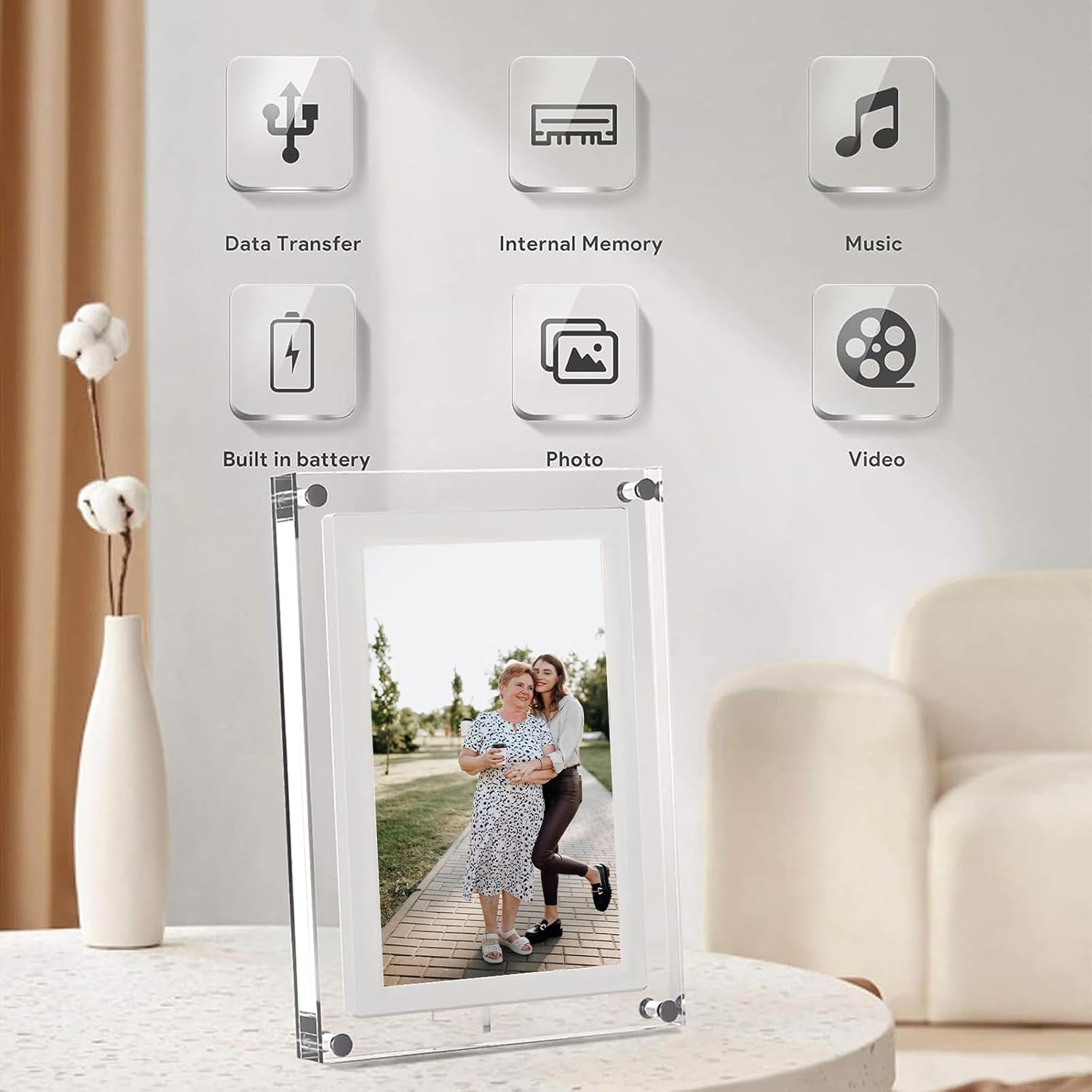 Acrylic Digital Picture Frame - Image 2